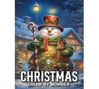 Christmas Color By Number: Large Print Christmas Holiday Color By Number Coloring Pages with Santa Clause, ... Christmas tree, Christmas Scenes and More.
