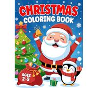 Christmas Coloring Book for Kids Ages 2-5: Over 50 Easy & Fun Coloring Pages with Santa Claus, Reindeer, Snowman, Gifts, Christmas Tree, and More | Stocking Stuffers for Toddlers & Preschoolers