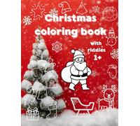 Christmas coloring book with riddles for little ones