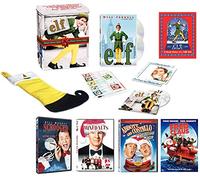 Christmas Comedy DVD Collection: Elf (Ultimate Collector's Edition) / Scrooged/Mixed Nuts/Fred Claus/Abbott & Costello: The Christmas Show + Elf: A Short Story Tale Book, Stocking, CD & More