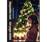 Christmas Composition Book: 100 dotted pages, Journal Notebook size 8.5 x 11 inches for children, college students and adults