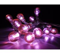 Christmas Concepts® 10 luci a LED Bianche a Batteria con tonalità - Luci di Natale - Luci per Feste (Bacche Rosse)