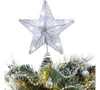 Christmas Concepts® 10 "Stella elastica con luci a Led bianche - Albero di Natale Top Star/Decorazione natalizia