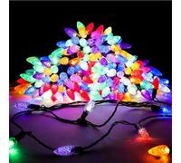 Christmas Concepts® 200 luci multicolore a forma di pigna con effetto scintillante - Luci di Natale