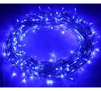 Christmas Concepts® 300 Blue Led Chasing Lights con cavo trasparente - 25,9m Lunghezza illuminata- Luci natalizie
