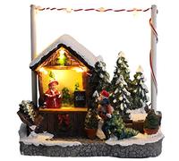 Christmas Concepts® 5 "/ 13cm LED illumina la scena del mercatino di Natale (Stand per albero di Natale)