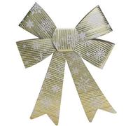 Christmas Concepts® Arco in oro lucido 37 cm con fiocchi di neve - Accessori per tutte le occasioni (Oro)