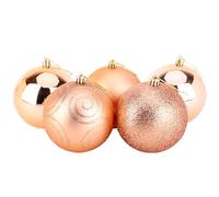 Christmas Concepts Bagagli Grandi 5-100mm - Design Lucido, Opaco e Scintillante - Decorazioni Natalizie ... (Champagne)