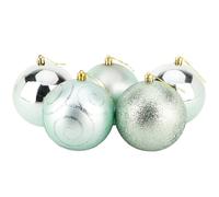 Christmas Concepts Bagagli Grandi 5-100mm - Design Lucido, Opaco e Scintillante - Decorazioni Natalizie ... (Menta Verde)
