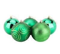 Christmas Concepts Bagagli Grandi 5-100mm - Design Lucido, Opaco e Scintillante - Decorazioni Natalizie (Verde Smeraldo)