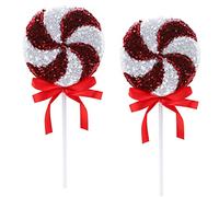 Christmas Concepts® Confezione da 2 Lecca lecca gigante con paillettes scintillanti da 36 cm Decorazione natalizia - Ornamenti per l'albero di Natale - 5 colori disponibili