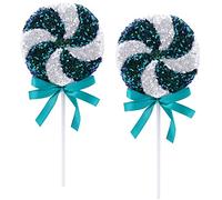 Christmas Concepts® Confezione da 2 Lecca lecca gigante con paillettes scintillanti da 36 cm Decorazione natalizia - Ornamenti per l'albero di Natale - 5 colori disponibili