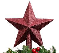 Christmas Concepts® Decorazione per albero di stelle con glitter da 20 cm - Decorazione per albero di Natale (Rioja Rosso)