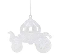 Christmas Concepts® Decorazione per Carrozza Principessa Decorata con Glitter da 10 cm (IRIDESCENTE, 1)