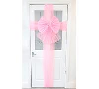 Christmas Concepts® Fiocco per Porta Decorativo Fai da Te con Decorazione a Strass - Matrimonio/Feste/Natale (Rosa Confetto)
