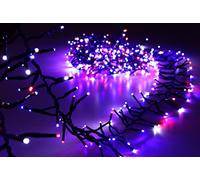 Christmas Concepts LED Gruppo luci con controller a 8 funzioni - Interno/esterno - Efficienza energetica A++ - Luci di Natale (500 - Rosso/Blu/Bianco)