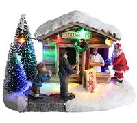 Christmas Concepts® LED illumina la scena del villaggio di Natale - 8 "/ 20cm (Negozio di salsicce)
