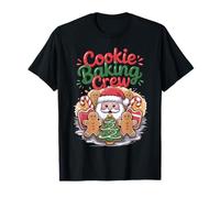 Christmas Cookie Baking Crew Gingerbread Candy Cane Fun Maglietta