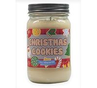 Christmas Cookies 3 Wick profumata in cera di soia 340,2 gram, 411,1 gram, 453,6 gram e candele ~ 75 a 100 ore di autonomia ~ ~ aromaterapia candele di soia non tossico ~ Made in USA 16 Crema