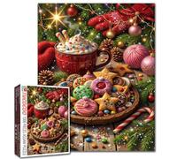 Christmas Cookies - Puzzle da 1000 pezzi per adulti dolci invernali puzzle arte relax intrattenimento attività soggiorno decorazione da parete regalo unico per la casa