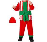 Christmas Costumes For Kids - Funny Holiday Outfit Festive Children’s Party Costume Kit Colorful Seasonal Dress Up Set | For Family Photos Home School Performance Events Celebration Joyful Holiday Fun