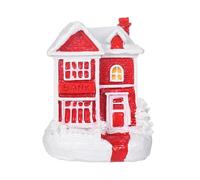 Christmas Cottage - Decorazione per desktop, decorazione natalizia Village House Ornament Miniature Christmas Cottage, Statua in resina di Natale per tavolo, Counter, Living Room, Home Decor