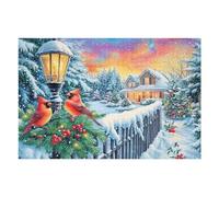 Christmas Cottage Snow Puzzle 1000 Pezzi Giochi Da Tavolo Intelligenti Familiare Per Amici E Parenti Rilassamento Pressione Ridotta Idea Regalo Natale 2025 1000 PCS