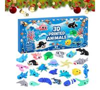 Christmas Count Down Calendar Set 24-Day Calm Down Holiday Keepsake