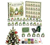 Christmas Countdown, 24-Day Gnome Rhinestone Painting Craft Kit