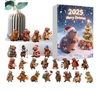 Christmas Countdown, 24 giorni calendario ornamentale, capybara Ornament 2D acrilico per vacanze stagionali grazie all'Easter Home Kids Teens Adults