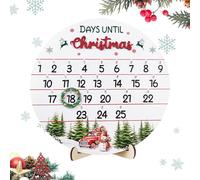 Christmas Countdown - 25 Days Countdown Christmas Ornaments,Wooden Decoration, Decorative Advent Calendars, Door Sign Calendar For Indoor Outdoor Wall Fireplace Desk Display Tabletop