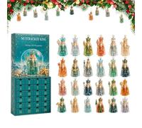 Christmas Countdown 26x18xCalendar 24 Days Funny Acrylic 2D Nutcracker King