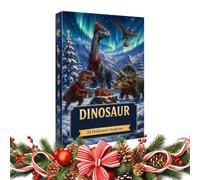 Christmas Countdown 2D Acrylic - Dinosaur Decor Pendant | |Holiday Hanging Sign & Festive Tree Ornament - Pendant - Christmas Countdown 2D Acrylic Dinosaur Ornament De