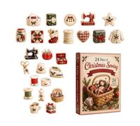 Christmas Countdown - 2D Acrylic Sewing Ornament | Holiday Advent Decor