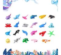 Christmas Countdown | 3d Printed Sea Animals Articulated Sensory Fidget | 24 Days Christmas Stocking Stuffers For Boys Girls Teens Classroom Rewards | Party Favors Holiday Birthday