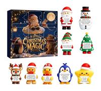 Christmas Countdown - 9 Piece Desk Figurines, 3D Holiday Calendar