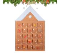 Christmas Countdown Bags, Wall-Mounted Christmas Countdown, 24 Days Ornament Storage For Holiday Seasonal Halloween Ringraziamento Easter