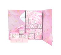 Christmas Countdown Box, Paper Countdown 24 Day Calendar Box, Empty Festive Organizer Container for Girls Gathering Festival Party Kids Boys Activities