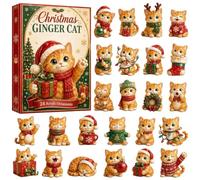Christmas Countdown Calendar, 2026 24 Days Acrylic Cat Advent, Animale