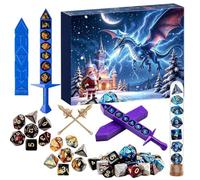 Christmas Countdown Calendar - 2026 28 Days with Holder Advent Dice