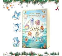 Christmas Countdown Calendar, 2026 Marine Life 24 Day Theme Display, 200g