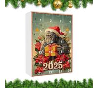 Christmas Countdown Calendar - 24-Day Acrylic Advent Pendant Set, 2D Festive Decoration For Kids, Adults, Family, Home, Desk, Fireplace, Holiday Parties & Festival Activities