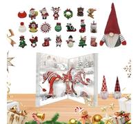 Christmas Countdown Calendar - 24 Day Christmas Calendar, Festive Ornaments For Kids | 24 Day Countdown Calendars Dwarf Dolls Ornaments For Fireplace Table Centerpiece Mantel Home Christmass Decor