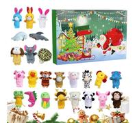 Christmas Countdown Calendar - 24 Days Animal Puppet Countdown Calendar | Animal Finger Puppets for Boys, Girls, Party, Show, School