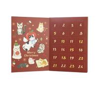 Christmas Countdown Calendar, 24 Days DIY with Empty Fillable Box Design | Holiday Countdown for Home Room Apartment Workplace Dorm Holiday