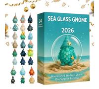 Christmas Countdown Calendar | 24 Resin 3d Gnome Tree Pendants