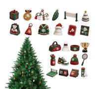 Christmas Countdown Calendar - 2D Acrylic 24 Days - Badminton Collection | Holiday Countdown Calendari Per Bambini Teenagers Adulti Window Tree Car Rearview Mirror