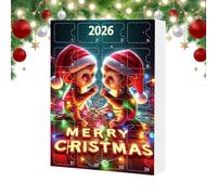 Christmas Countdown Calendar 2D Acrylic Monkey Car Ornament