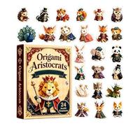Christmas Countdown Calendar Advent 2D Acrylic Anima Ornament Decoration | 24-Day Countdown Calendar For Trees Windowsill Manel Office Car Backpack Holiday Party Home