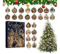 Christmas Countdown Calendar Cute - - Acrylic 2D Christmas Ball Ornament |